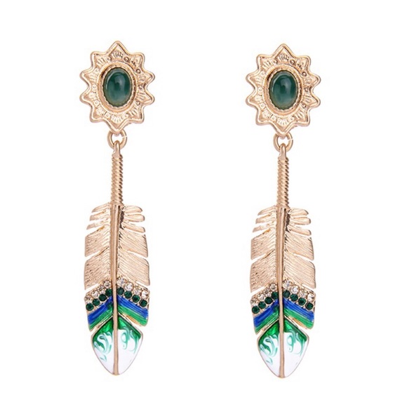 Stunning Feather Earrings - Picture 2 of 6